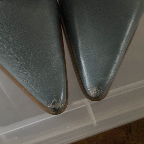 Light blue summer leather bootie - Picture 3 of 7